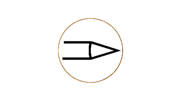 Technomed Disposable Monopolar Needle Electrodes - Pencil Point Diagram