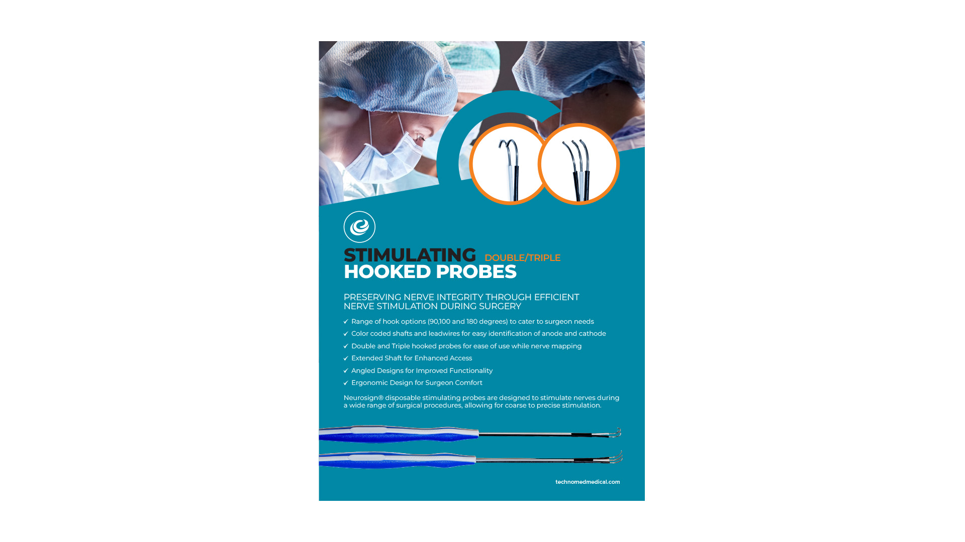 Neurosign Resources N-Adult hooked Probes N-2025-012